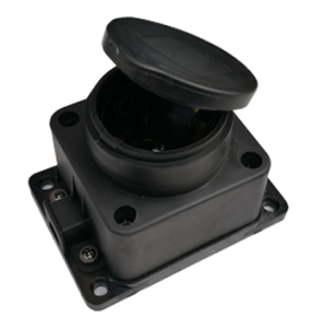 Розетка 1ф 16А 250В прямая каучук