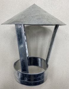 Зонтик на трубу дымохода  оцинкованный  д.115 