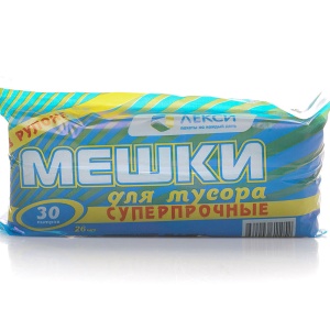 Мешки для мусора с ручками Универсал 30л ЛЕКСИ 26штук (60)