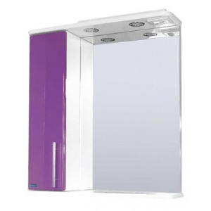Шкаф зеркальный Сатэм Грация левый, виолетта