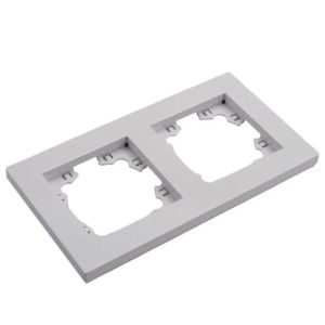 Рамка Афина двухместная белая А0044