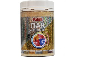 Лак декоративный с блестками золото 0,2 кг Палиж №190