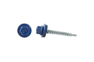 Саморез кровельный 4,8х50 RAL 5005 (синий)  