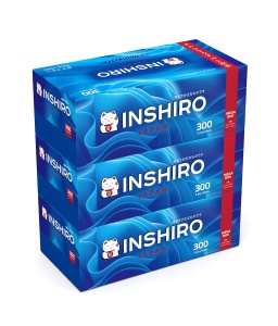 Салфетки INSHIRO картон 300штук 1х48