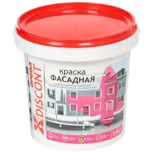 Краска ВД акриловая фасадная 1,5кг Ореол Дисконт 