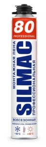 Пена монтажная профессиональная Всесезонная СИЛМАК ПРОФЕССИОНАЛ 80 1000мл (12)