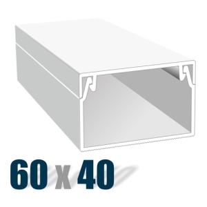 Кабель-канал 60х40 белый 2м