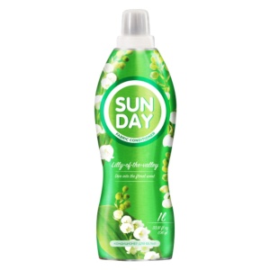 Средство для белья кондиционер Sunday 1л д/в вид.ткани
