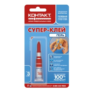 Клей универсальный Гель 3гр Контакт (12)