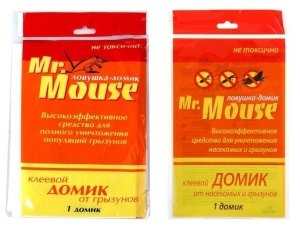 Ловушка клеевая от насекомых и грызунов домик Мр.Моузе 1шт (100) 