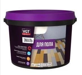 Эмаль акриловая Для пола 1кг красно-коричневая ВД-АК-141  