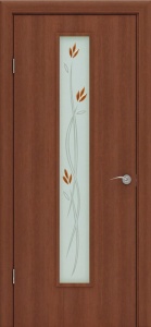 Дверь  Ветка  стекло 700 мм Итальян. орех