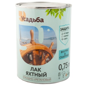 Лак яхтный полуматовый 0,75л ж/б У-440