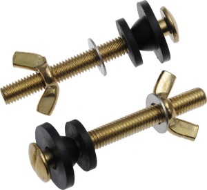 Крепление для бачка и унитаза М8 с гайкой "барашек" 