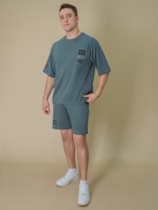 Комплект муж. (футб+шорты)  М623-22 р.48/176 (ЧЗ)
