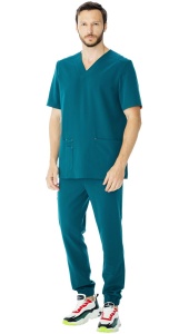 Блуза мужская LF2206 Интенс кор.рук. р. 52/170-176(ЧЗ)