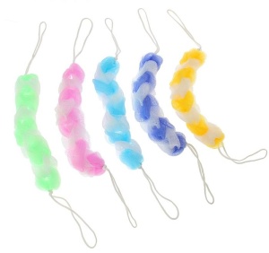 Мочалка для тела 30 гр ДОЛЯНА косичка цвет микс 