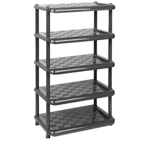 Полка-этажерка в прихожую 5 секций М-Пластика