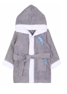 Халат мал. махра на запах SS6024 рост 134 (ЧЗ)