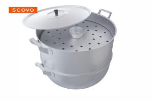 Манты-казан алюминиевая 15,0 л 4 сетки ТМ SCOVO