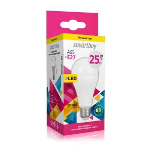 Лампа LED-А65 25Вт 3000 Е27 Smartbuy