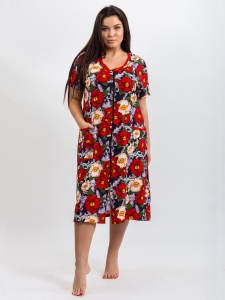 Халат жен. на молнии Эконом р.64 (ЧЗ)