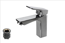 Смеситель для умывальника МЕГАБРИЗ КС-11-016 рычажный литой излив 13 см, с подводкой