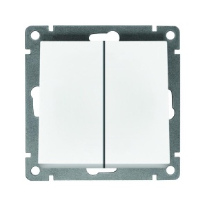 Выключатель Афина 2 кл белый А0023