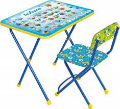 Комплект детский Познайка развивающий стол+стул мягкий