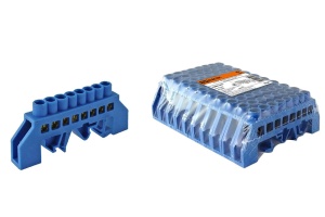 Шина "N" нулевая в изоляторе на DIN-рейку 8х12мм 8групп 