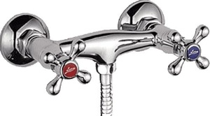 Смеситель для душа LEDEME кран букса, гибкий шланг. 