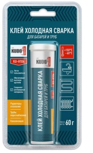 Клей холодная сварка 60гр для батарей и труб КУДО (12)