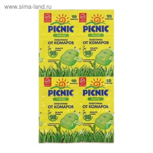 Пластины от комаров 10шт Пикник Фемили (288)