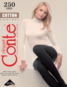 Колготки жен. Котон 250 ден мокко р.2 (Ч/З) 