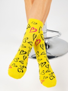 Носки женские х/б+эл КВ с2202 р.23-25 (ЧЗ) 1/30