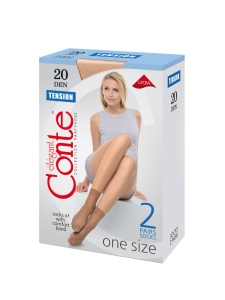 Носки 20 ден 1 пара TENSION SOFT (р.23-25 черный nero) (Ч/З)