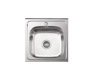 Мойка накладная 50х60 0,8х18 выпуск  3 1/2 с сифоном