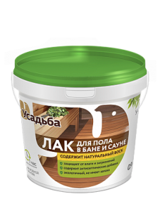 Лак для пола в бане и сауне У-423 0,9кг ДИОЛА