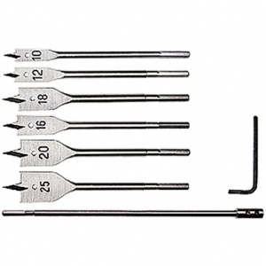 Набор сверл по дереву перовых 10-25мм 6 пр. удлинит 300мм