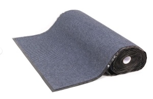 Коврик влаговпитывающий ребристый 0,9х12метров серый Sunster 