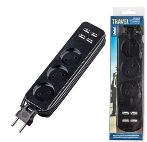 Удлинитель S-CT3-1,8U 1,8м 3гн 10А 4USB(3,1А)