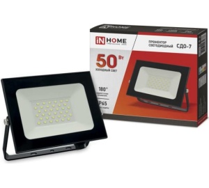Прожектор СДО-7 50Вт 6500К IN HOME