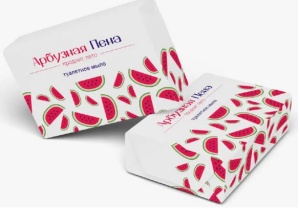 Мыло туалетное 180гр Арбузная пена м.Ординарное в бум.уп (20)