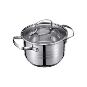 Кастрюля нержавеющая сталь 4,1л Linea CINTURA 20х13,5см с крышкой+индукция 1/6 шт