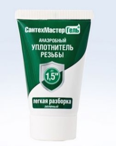 Уплотнитель резьбы Сантехмастер гель зеленый 15гр блистер (25)