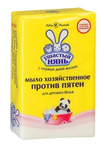 Мыло хозяйственное ДЕТСКОЕ ПЯТНОВЫВОДИТЕЛЬ 180гр Ушастый Нянь (36) 