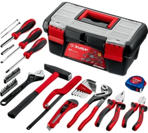 Набор инструм. Хозяин-42 универс. для дома 42 предмет. Зубр