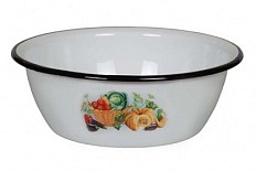 Миска эмалированная 1,5 л с рисунком 