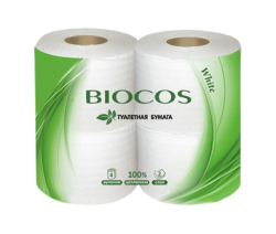 Бумага туалетная BioCos 2сл 4рул по 12