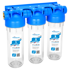 Магистральный фильтр 3-ступ SLIM LINE 3/4  АКВАБРАЙТ  